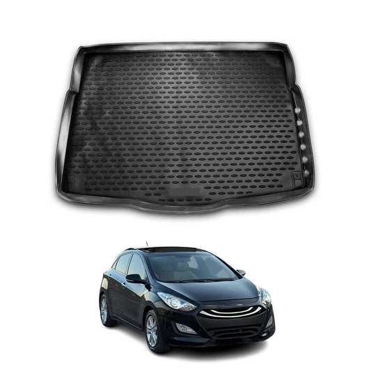 Kofferraummatte Kofferraumwanne für Hyundai i30 2012-2017 Schragheck Gummi TPE