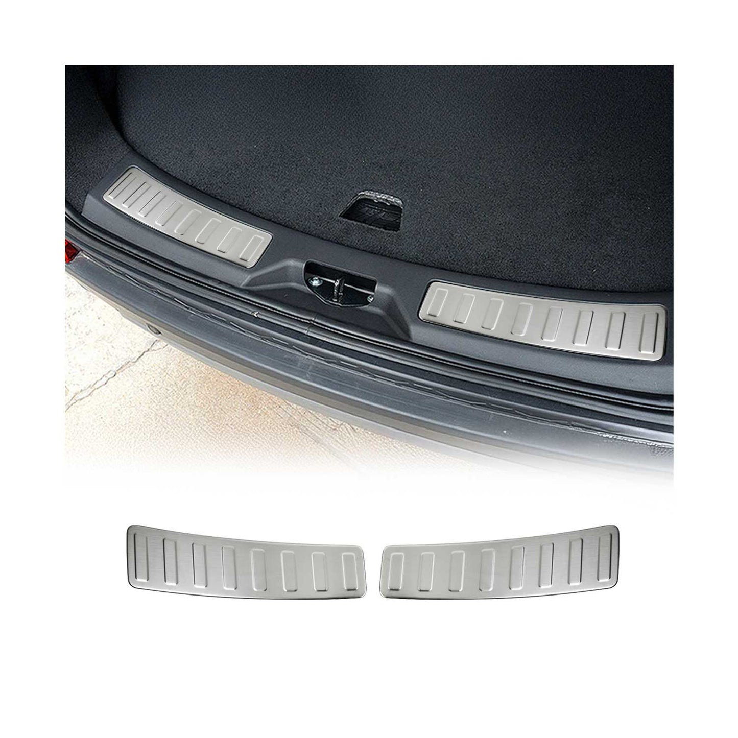 Protecție prag bară de protecție interioară pentru Land Rover Discovery Sport 2014-2025, cromată