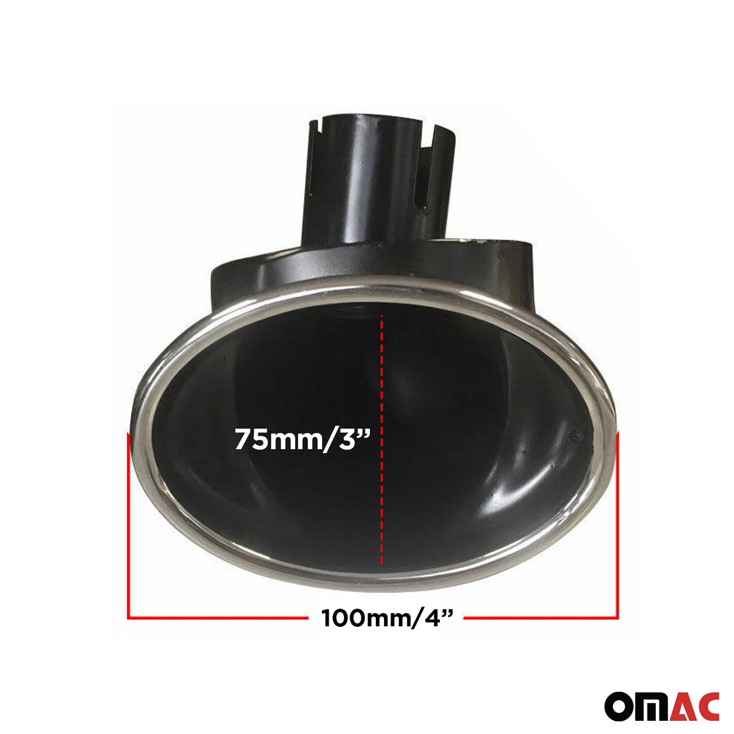 Auspuffblende Endrohr für Smart ForTwo 1998-2007 Edelstahl 33-41mm 1x