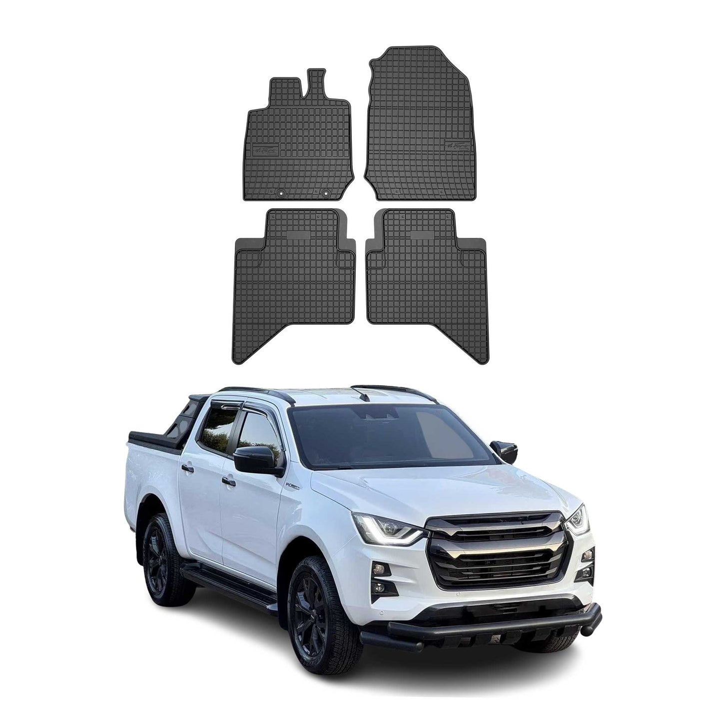 2020-2025 Isuzu D-Max Fußmatten Gummi Schwarz 4 tlg