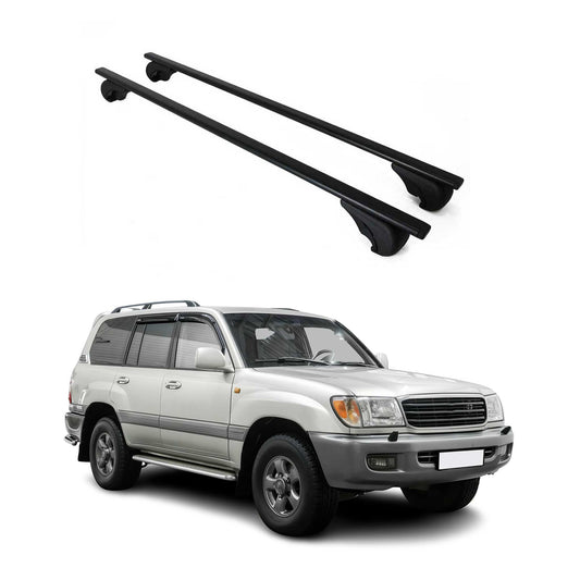 Portbagaj de plafon pentru Toyota Land Cruiser Prado 1996-2002 75kg Negru 2x