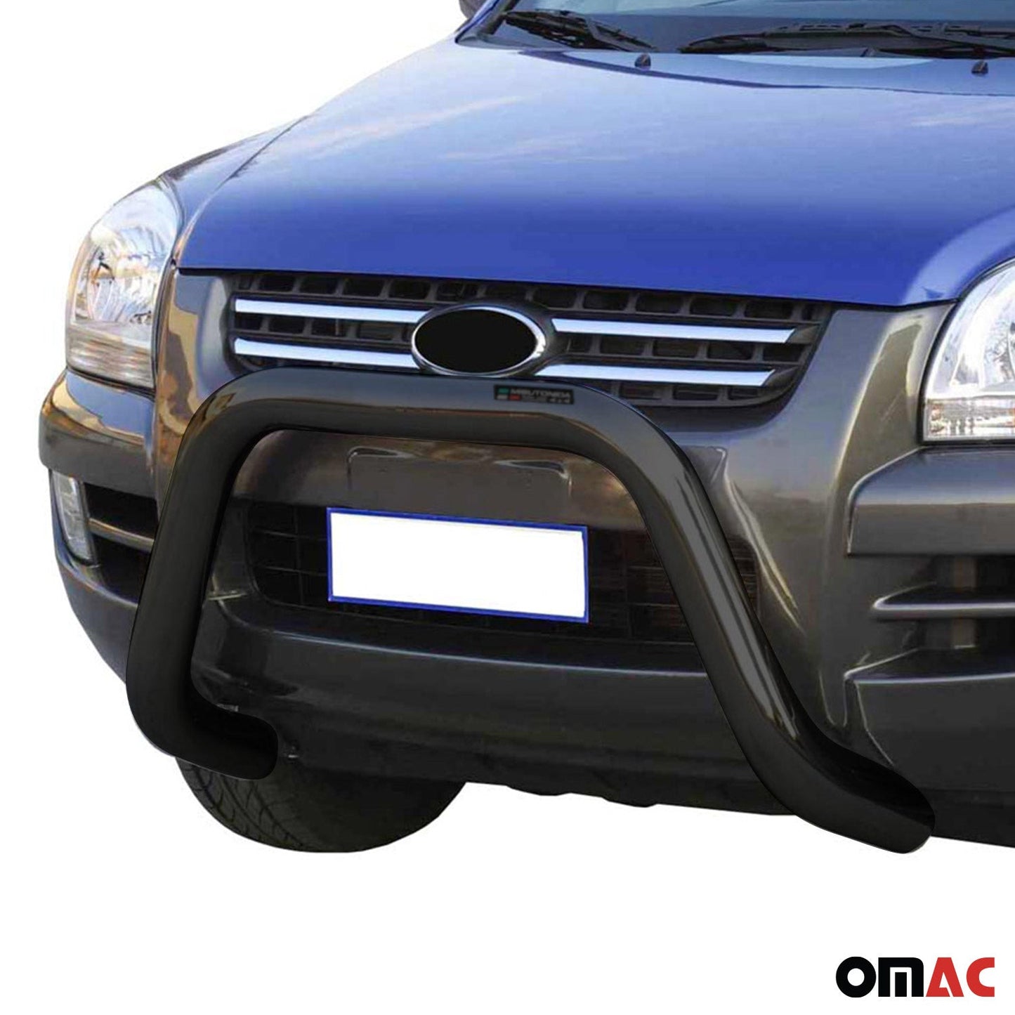 Bară de protecție/buton față pentru Kia Sportage 2004-2008, ø76mm, oțel, negru