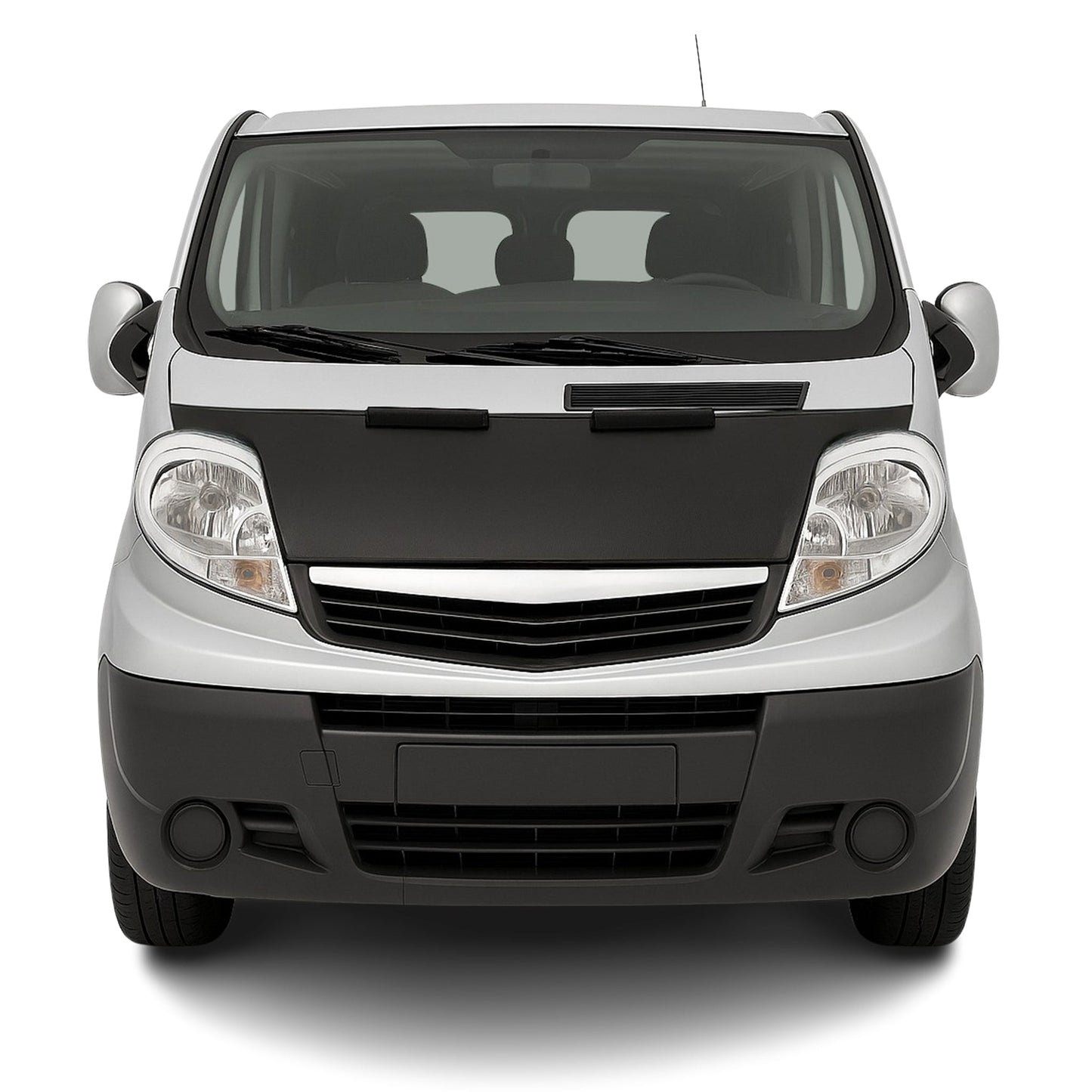 Protecție capotă anti-ciobire pentru Renault Trafic 2001-2014, jumătate neagră