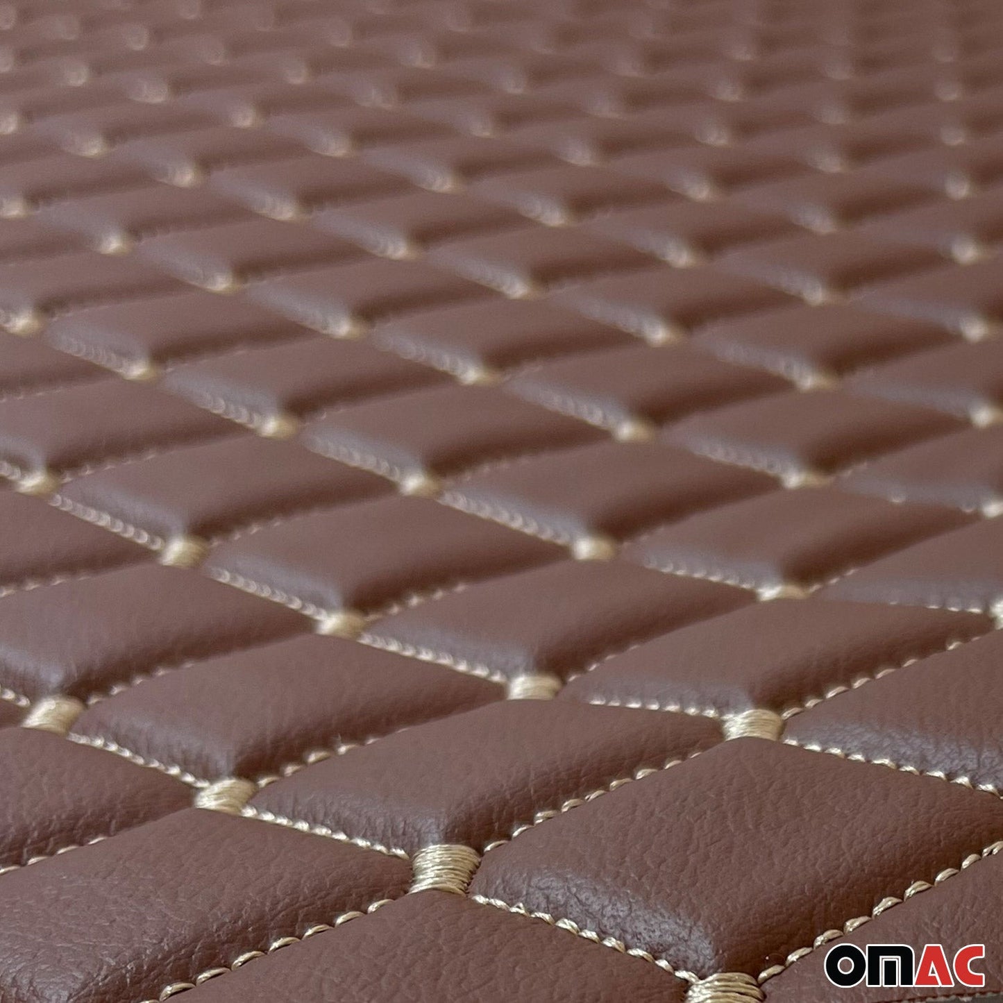 Polsterstoff Kunstleder Polster Autostoff Gesteppt Autopolsterstoff Braun