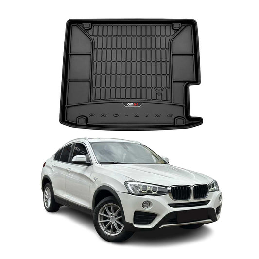 OMAC Gummi Kofferraumwanne für BMW X4 F26 2014-2018 TPE Laderaumwanne Schwarz