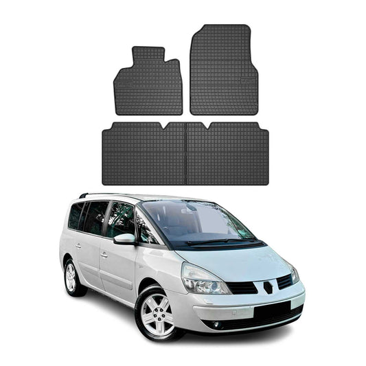 OMAC Gummi Fußmatten für Renault Espace 2002-2014 Automatten Gummi Schwarz 4tlg