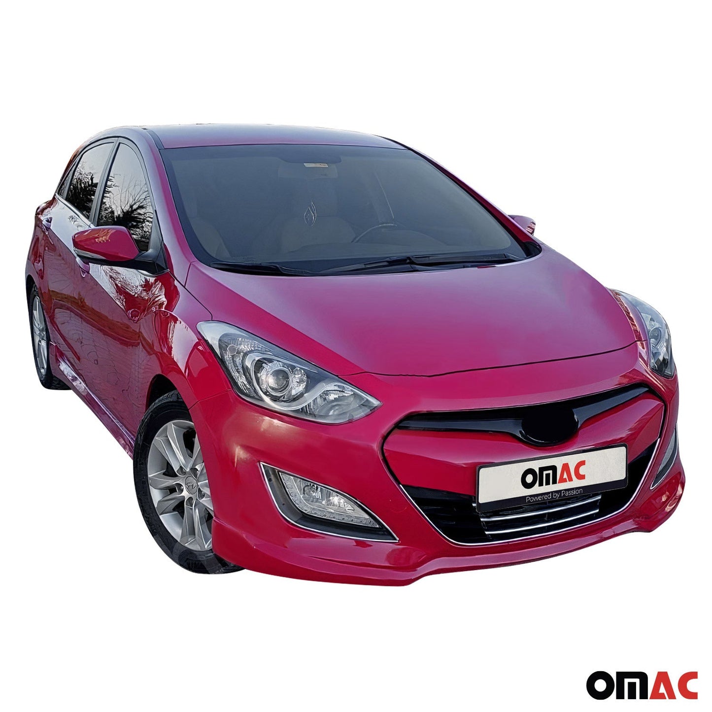 Benzi decorative grilă auto pentru Hyundai i30 2012-2017, oțel inoxidabil, argintiu, 4 bucăți
