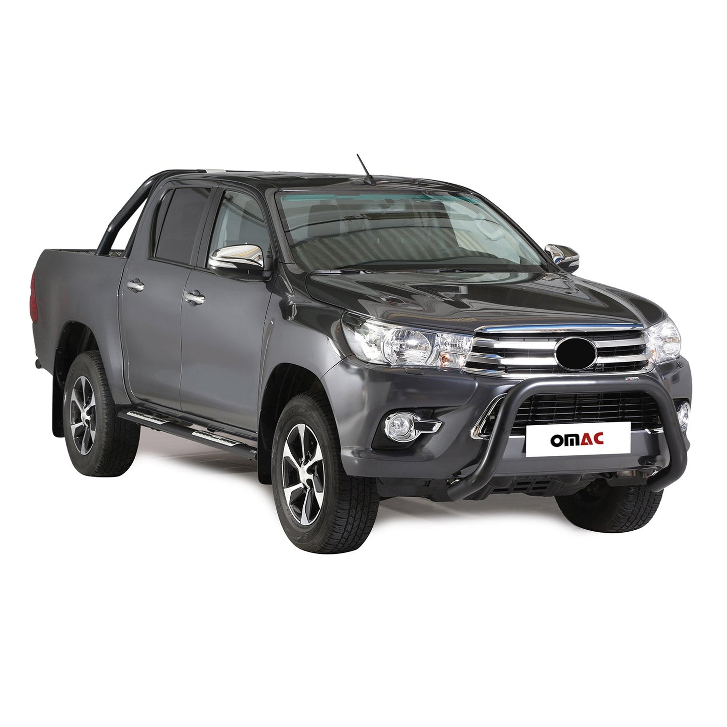 Bară de protecție/buton față pentru Toyota Hilux 2016-2018, ø76mm, oțel, negru