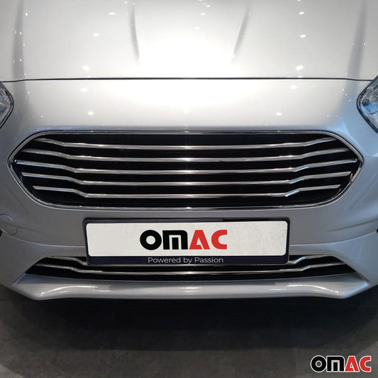 Benzi decorative grilă auto pentru Ford Tourneo Transit Courier 2018-2024, crom închis, 5x