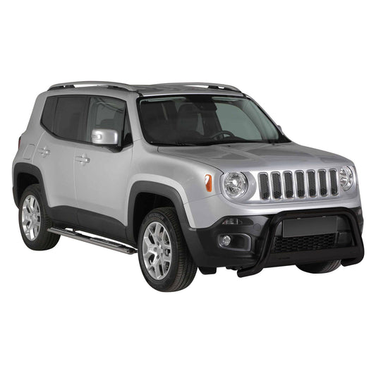 Bară de protecție/buton față pentru Jeep Renegade 2014-2017, ø63mm, oțel, negru