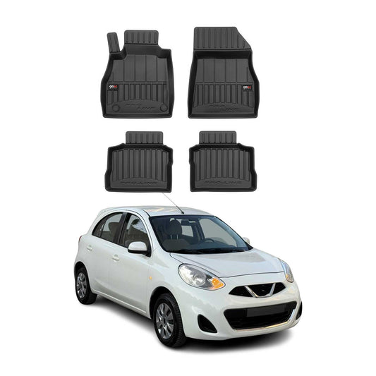 2016-2025 Nissan Micra K14 Fußmatten TPE Schwarz 4 tlg