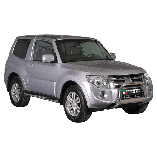 Frontbügel Frontschutzbügel für Mitsubishi Pajero 2012-2018 ø63mm Stahl Silber