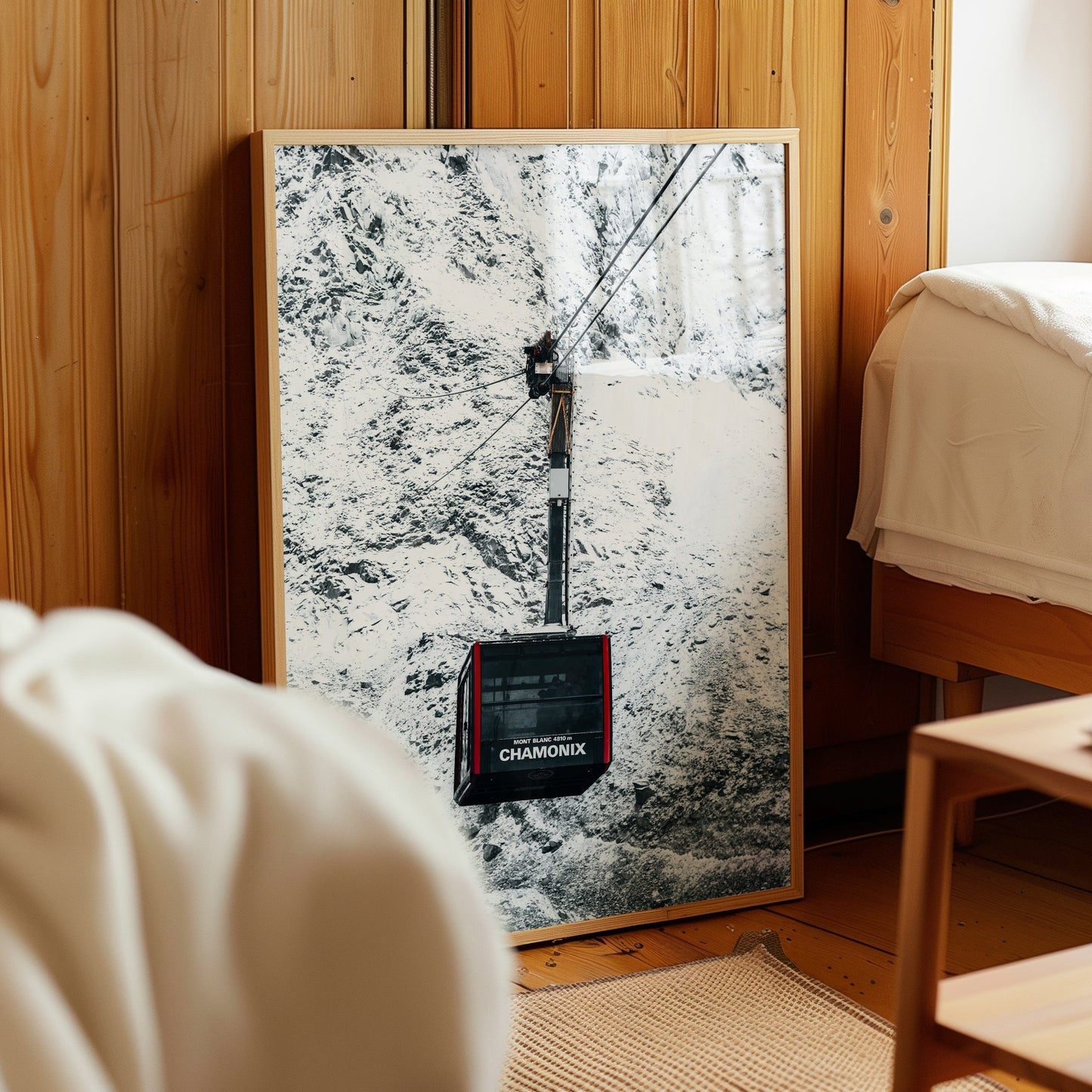 Aiguille Du Midi Seilbahn Kunstdruck - Auflage 1, 300 DPI, A4