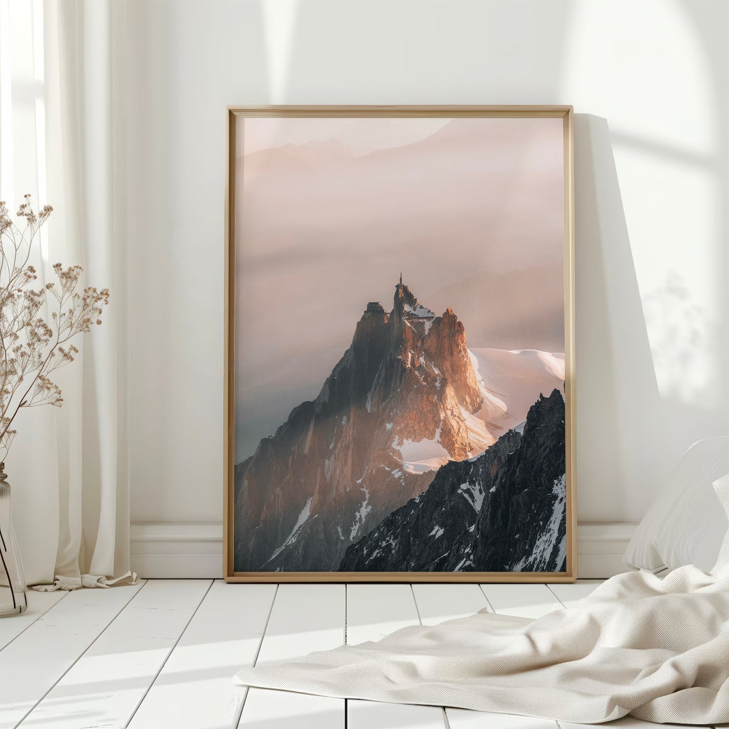 Aiguille Du Midi Poster Morgenlicht - Format 30x40 cm, 200 g/m2, FSC
