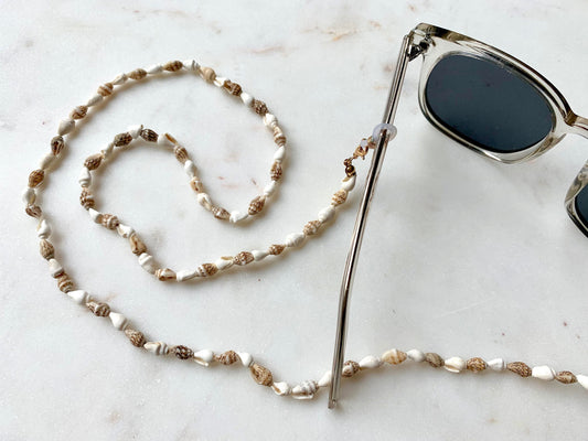 Lanț pentru ochelari Shell Alb-Maro