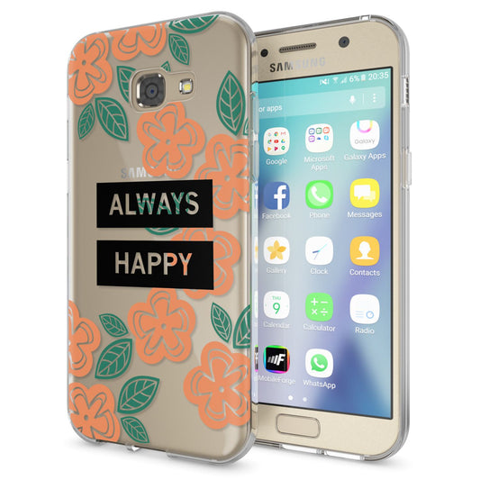 NALIA Galaxy A5 Hülle Slim Silikon Motiv Case Cover Kristallklar Transparenz - Dünn, Transparent, Silikon