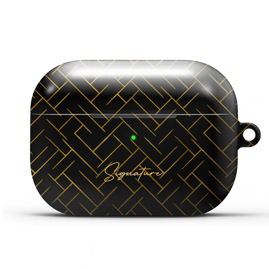 Etui NALIA Noir do AirPods Pro 2 – Głęboka czerń, charakterystyczny design, wymiary 6,5 x 4,0 x 2,7 cm, waga 12 g