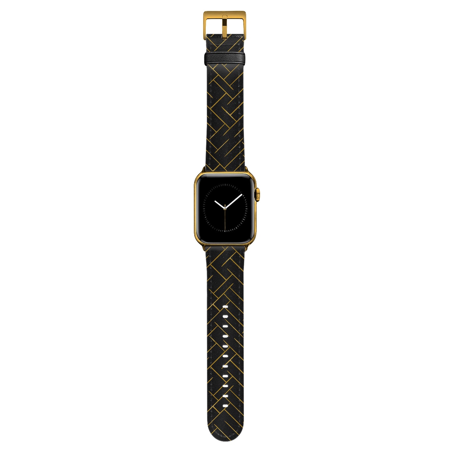 NALIA Berlin Noir Armband - Größe 38-41mm Und 42mm, Leder, Kompatibel Apple Watch Serie 10