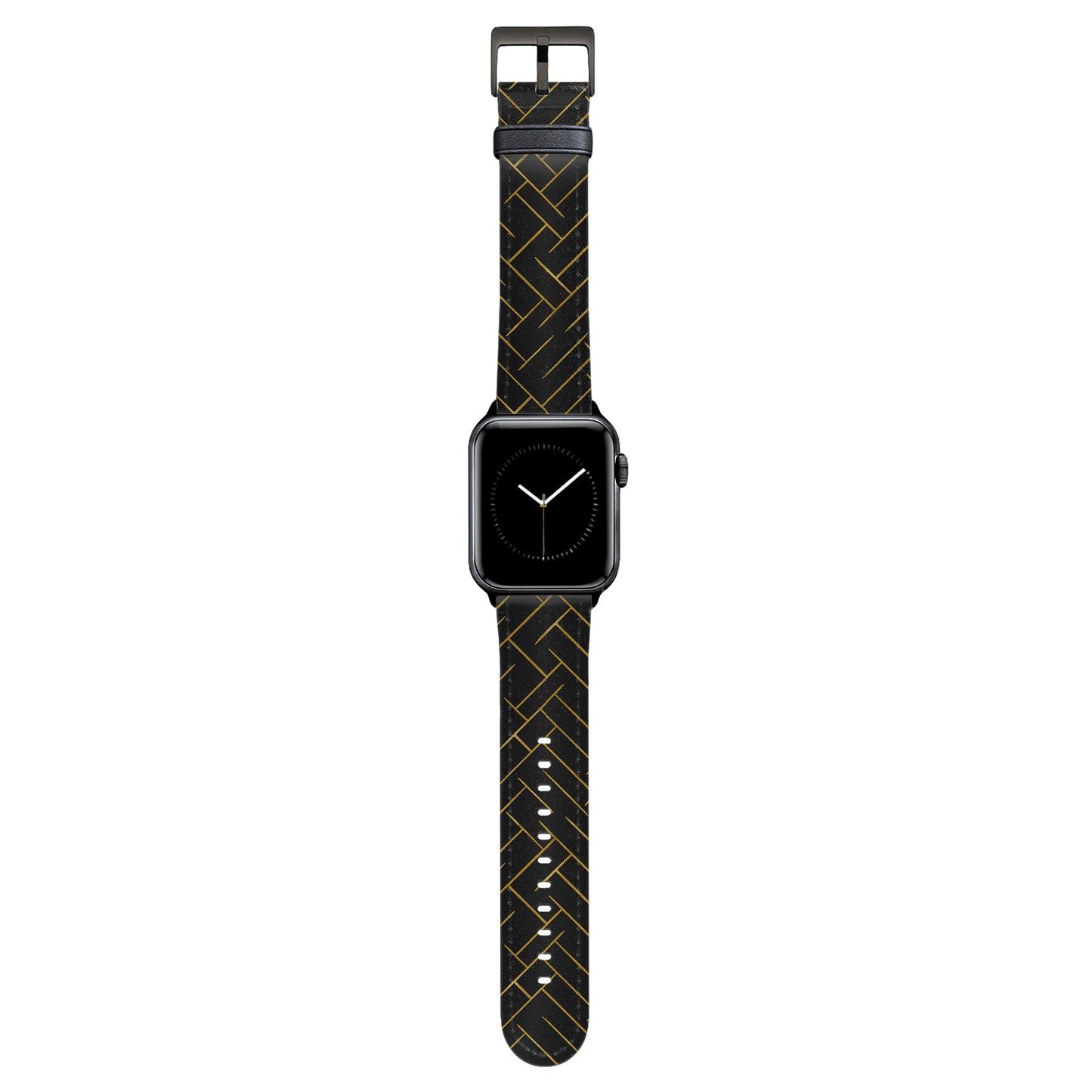 NALIA Berlin Noir Armband - Größe 38-41mm Und 42mm, Leder, Kompatibel Apple Watch Serie 10