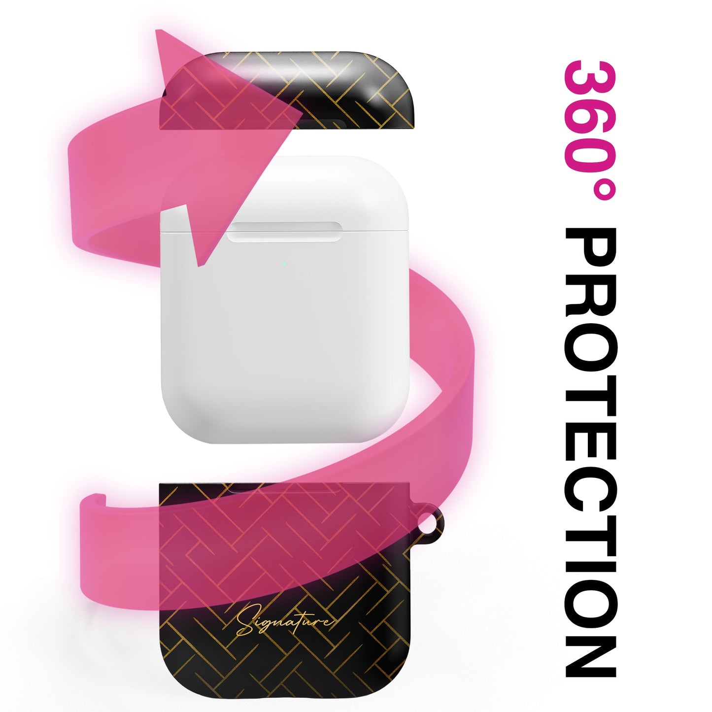 Noir - AirPods 1 / 2 Hülle