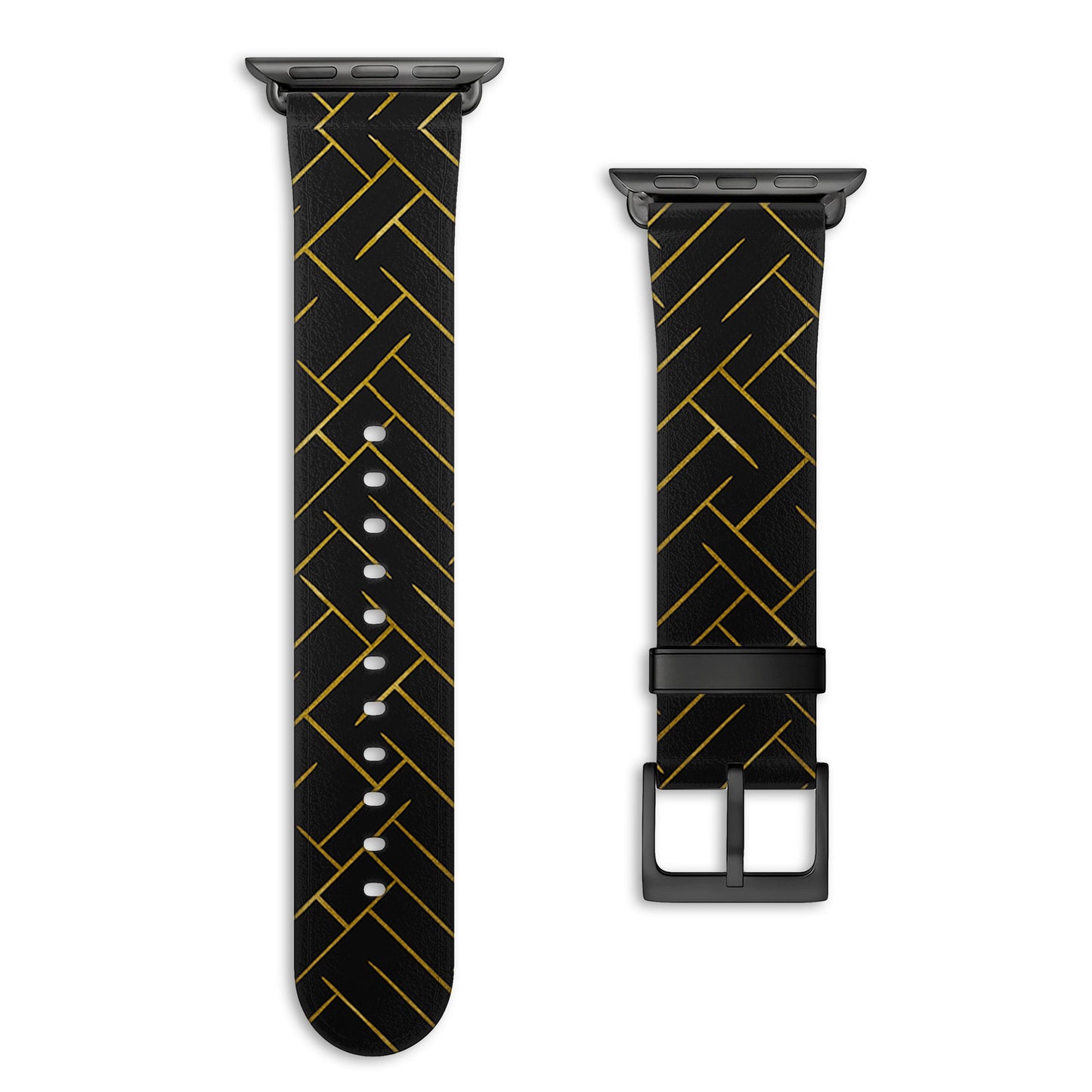 Noir - Apple Watch Armband 44-49mm & 42 (Serie 1-3)