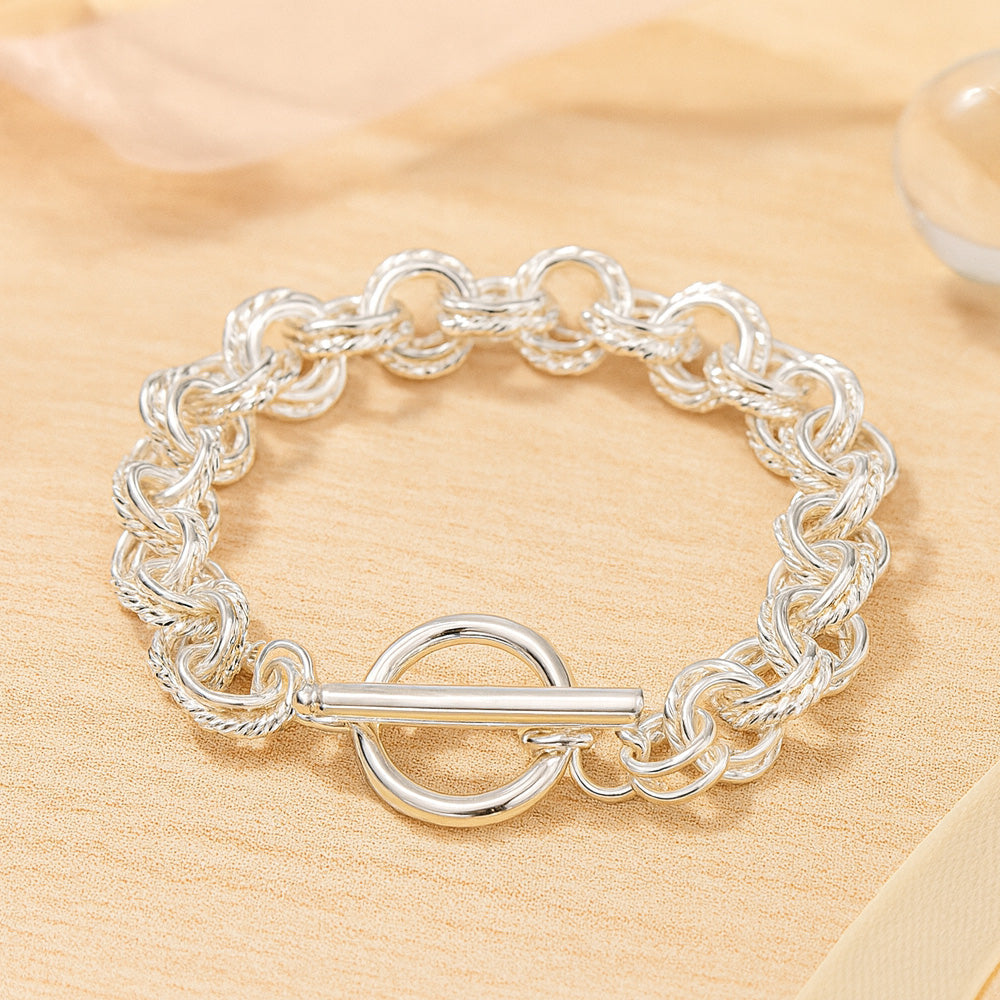 SterlingArmband 925 Gliederarmband TStab - 925er Silber, Länge 20 cm