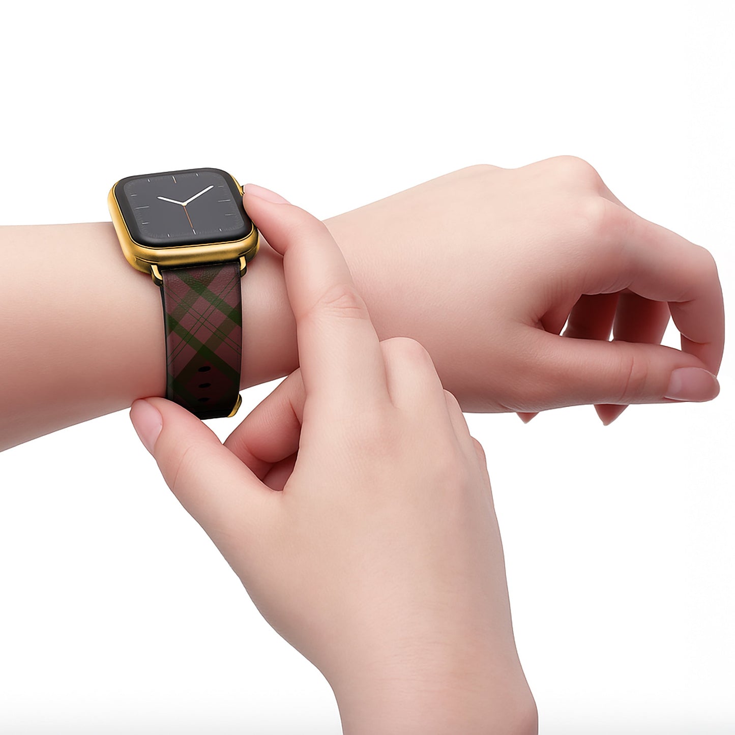 NALIA Signature Oxford Armband - Größe 38-41mm Und 42mm Kompatibel Apple Watch Serie 10