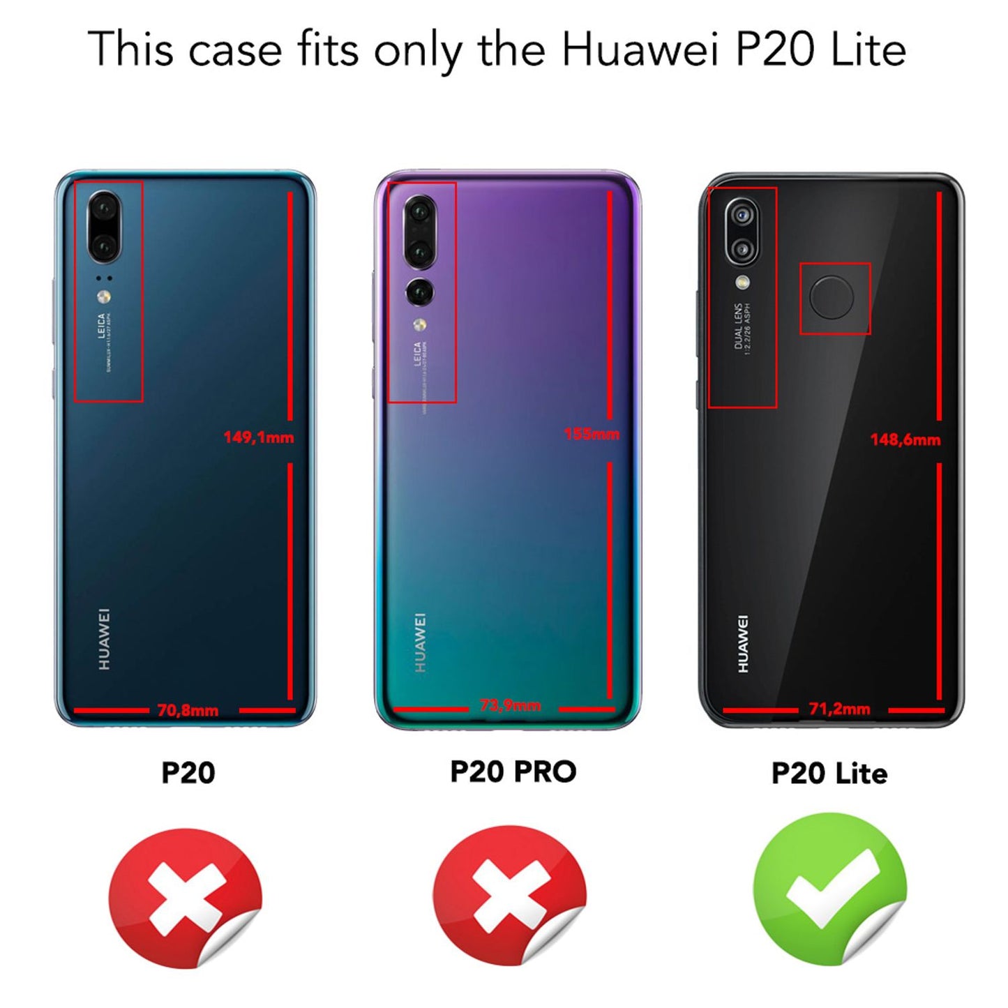 Husa Huawei P20 Lite, Husă de telefon de la NALIA, Husă spate din silicon cu sclipici