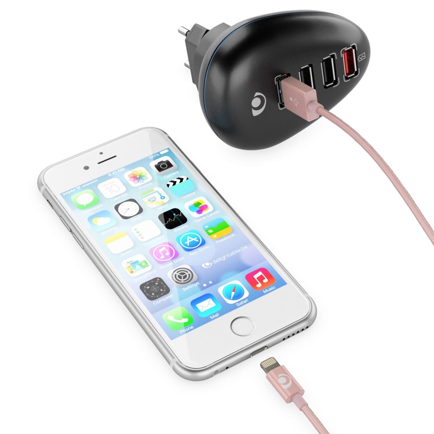 NALIA USB Sync Kabel Schnelles Laden Und Datenübertragung - Länge 2 m Nylon Geflecht MFi Zertifiziert