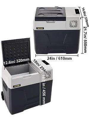 VEVOR 30L Autokühlschrank Kompressor-Kühlbox - 30 L Akku/Netz Kompakt