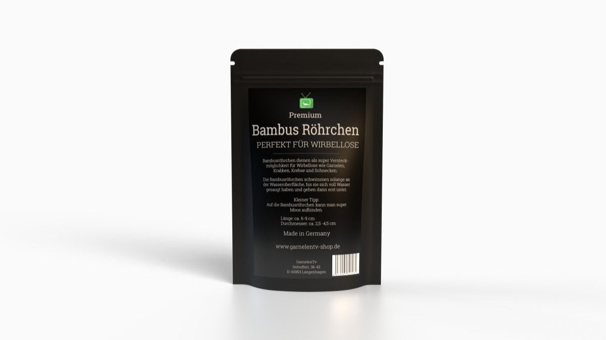 Premium Bambusröhrchen für Garnelen, Schnecken, Krebse uvm.