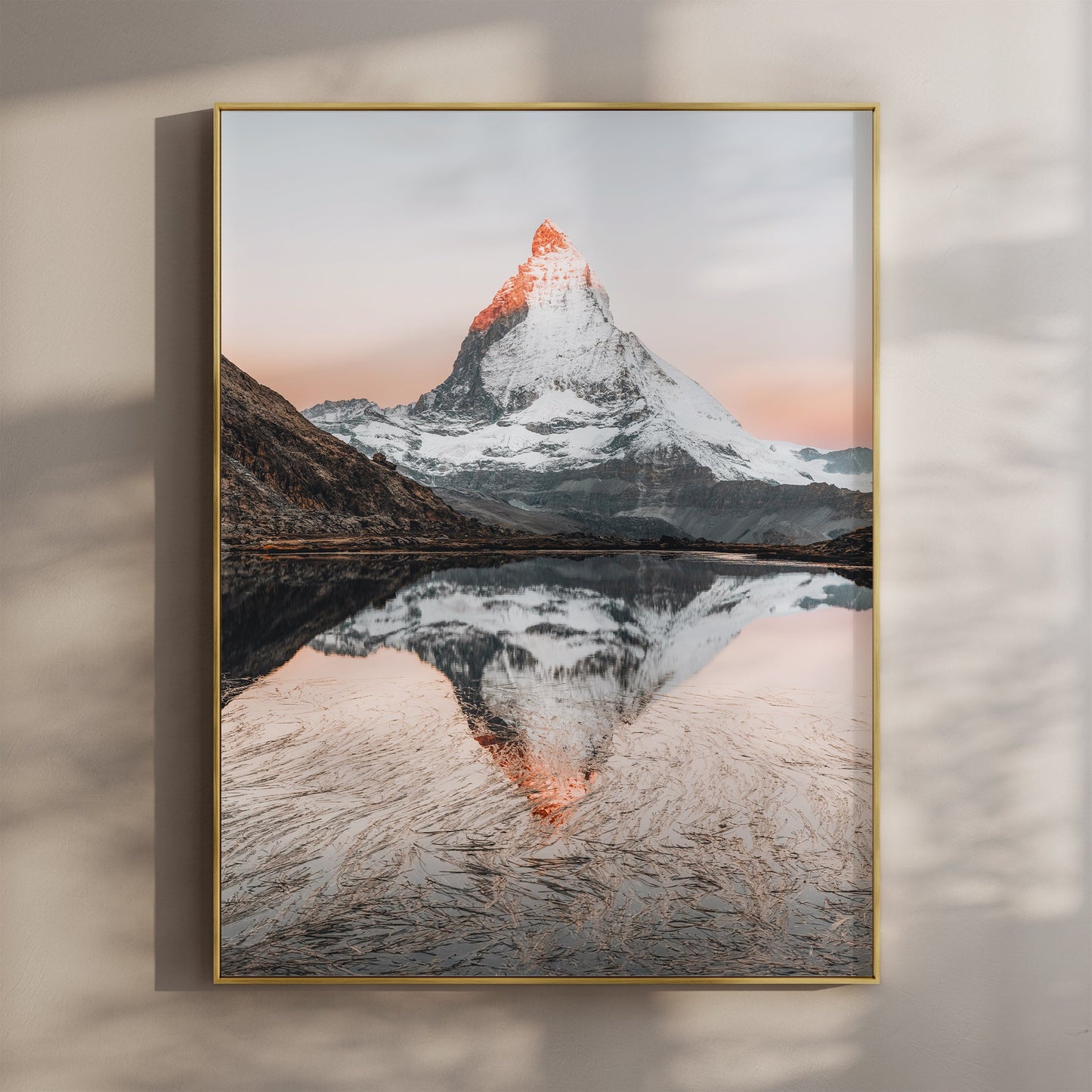 Matterhorn Riffelsee Sonnenaufgang - Papiergewicht 200 g/m², Größen 11x14 18x24