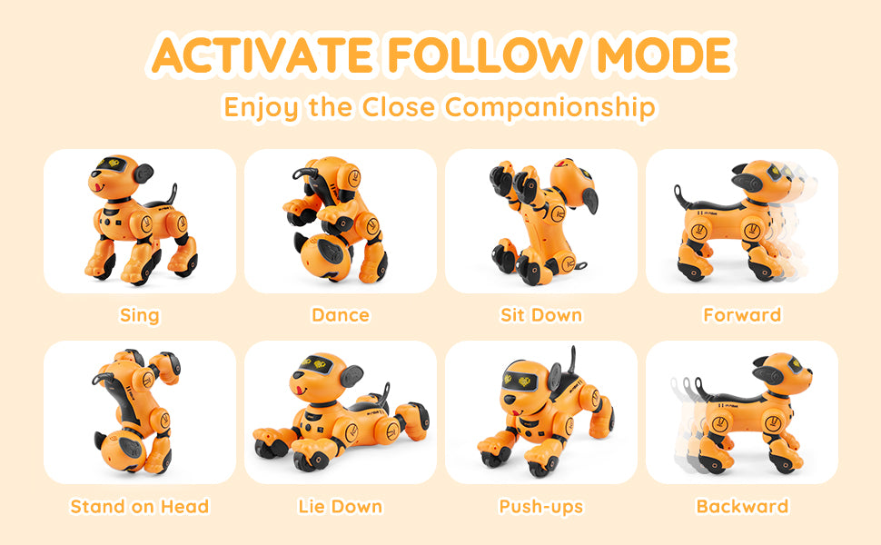 VEVOR Remote Control Robot Dog Toy German Edition