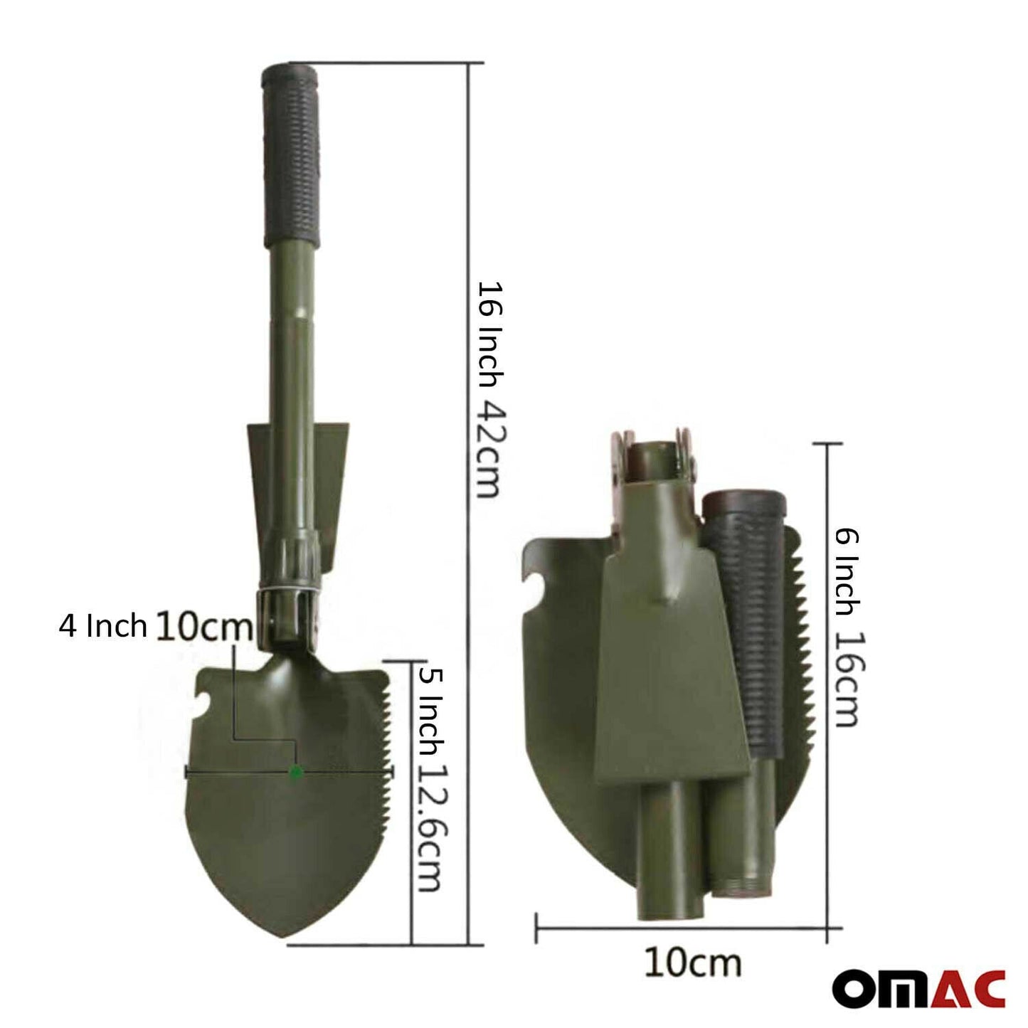 Multifunktions Klappspaten mit Kompass Tasche Spaten Garten Hacke Säge Outdoor