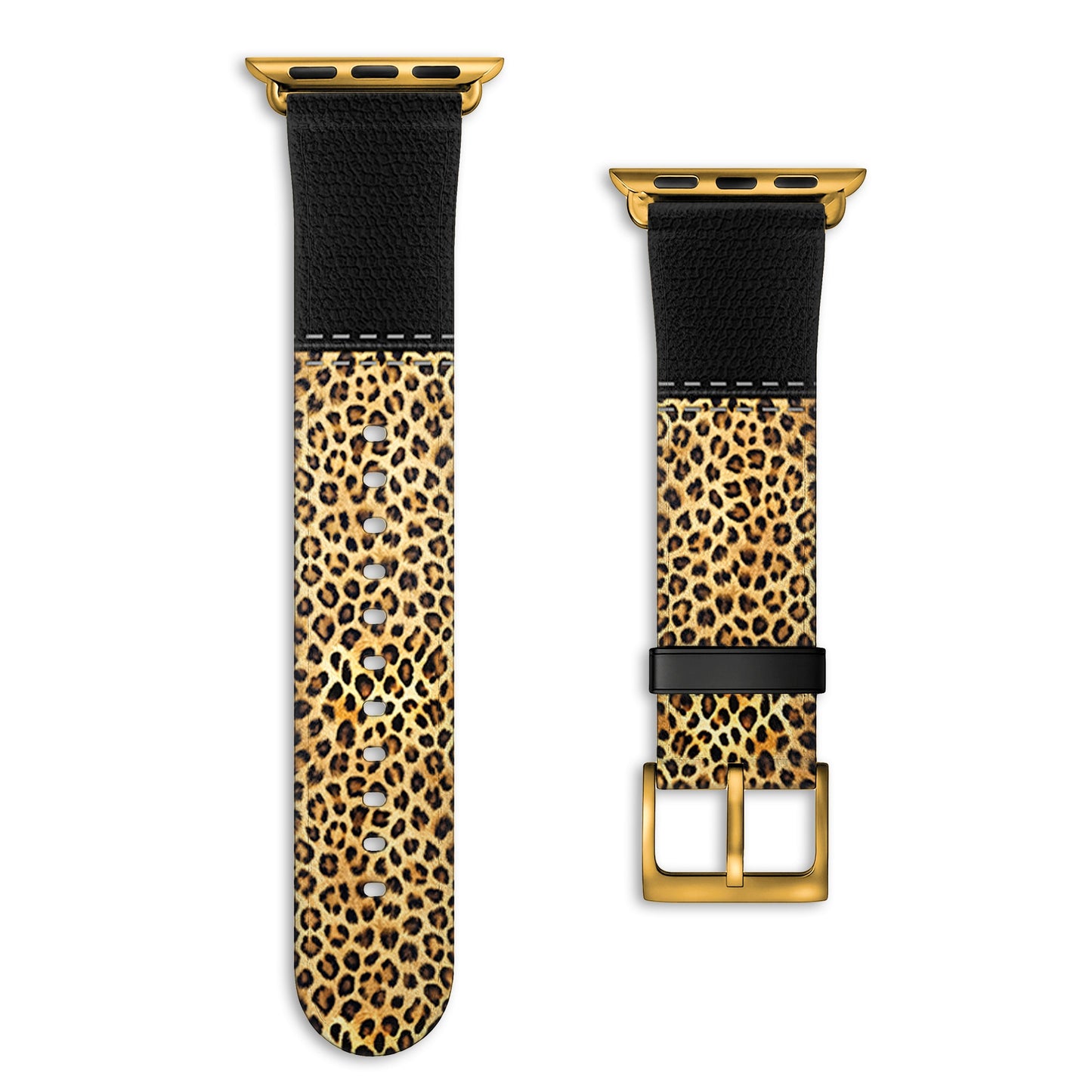 NALIA Berlin Safari Armband Wildes Safari-Design - Größe 44-49mm und 42mm Kompatibilität Serie 1-3 Material Kunstleder