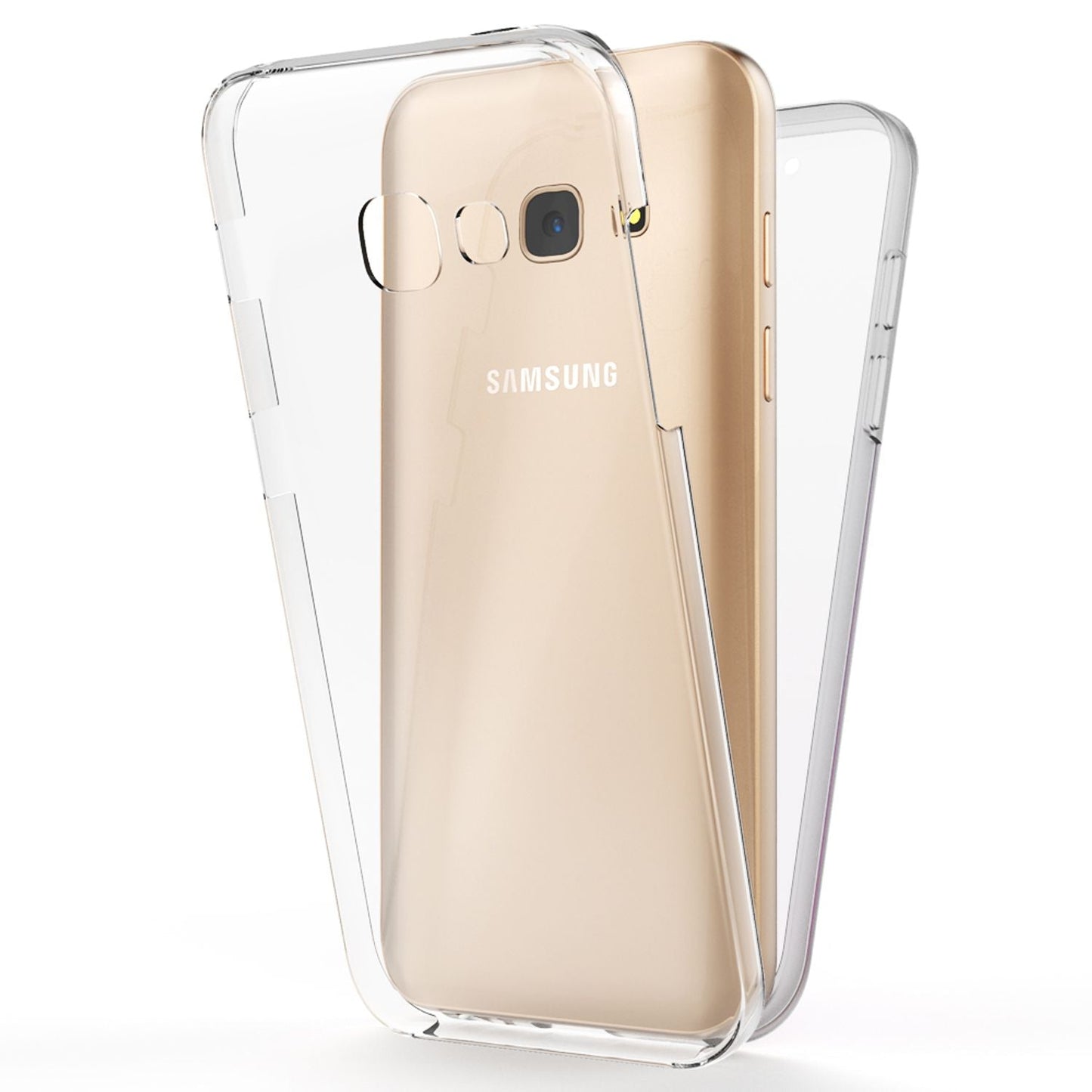 NALIA 360 Grad Handy Hülle Transparent - Vollschutz Passgenau Für Samsung Galaxy A5