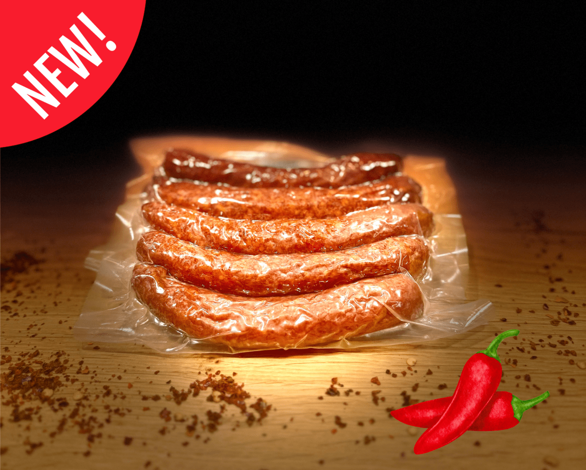 Bucăți de salam picant, pachet de 5