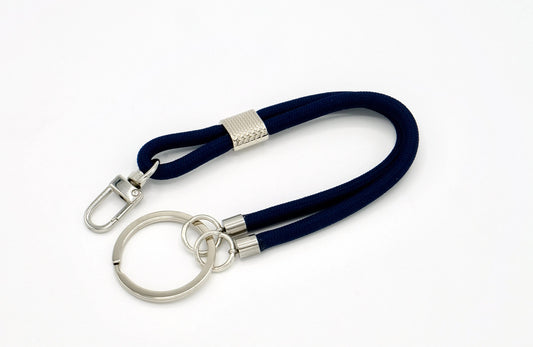 Schlüsselanhänger mit Karabiner Dunkelblau