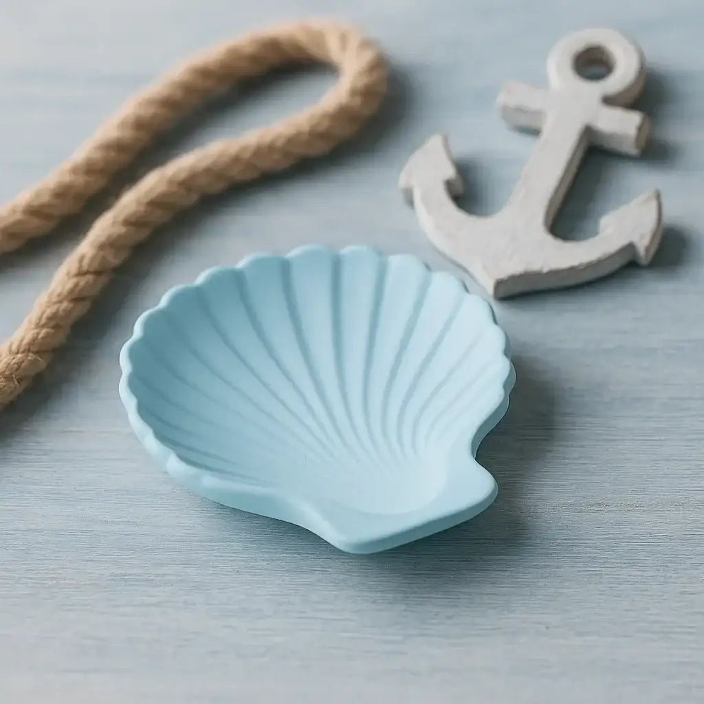 SteinKunstWerk Jakobsmuschel-Schale Handgefertigt - Größe 22x16 cm