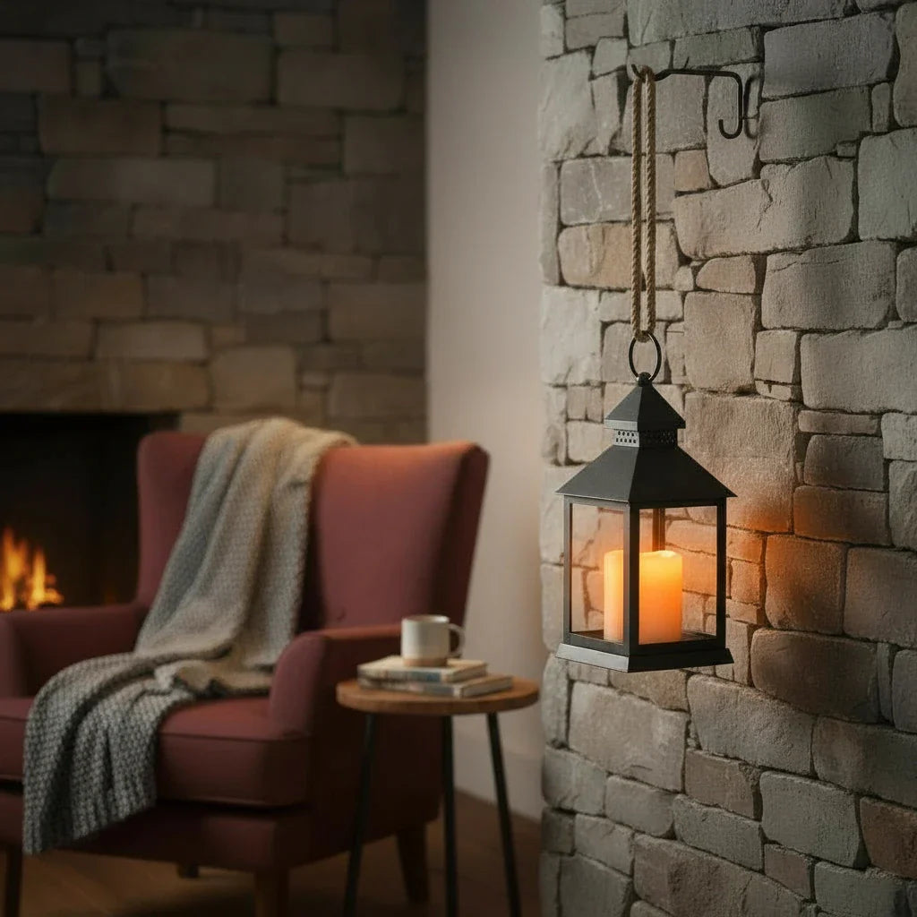 Lumina LED Laterne Timer - Batteriebetrieben 3xAAA Maße 10,5x10,5 cm