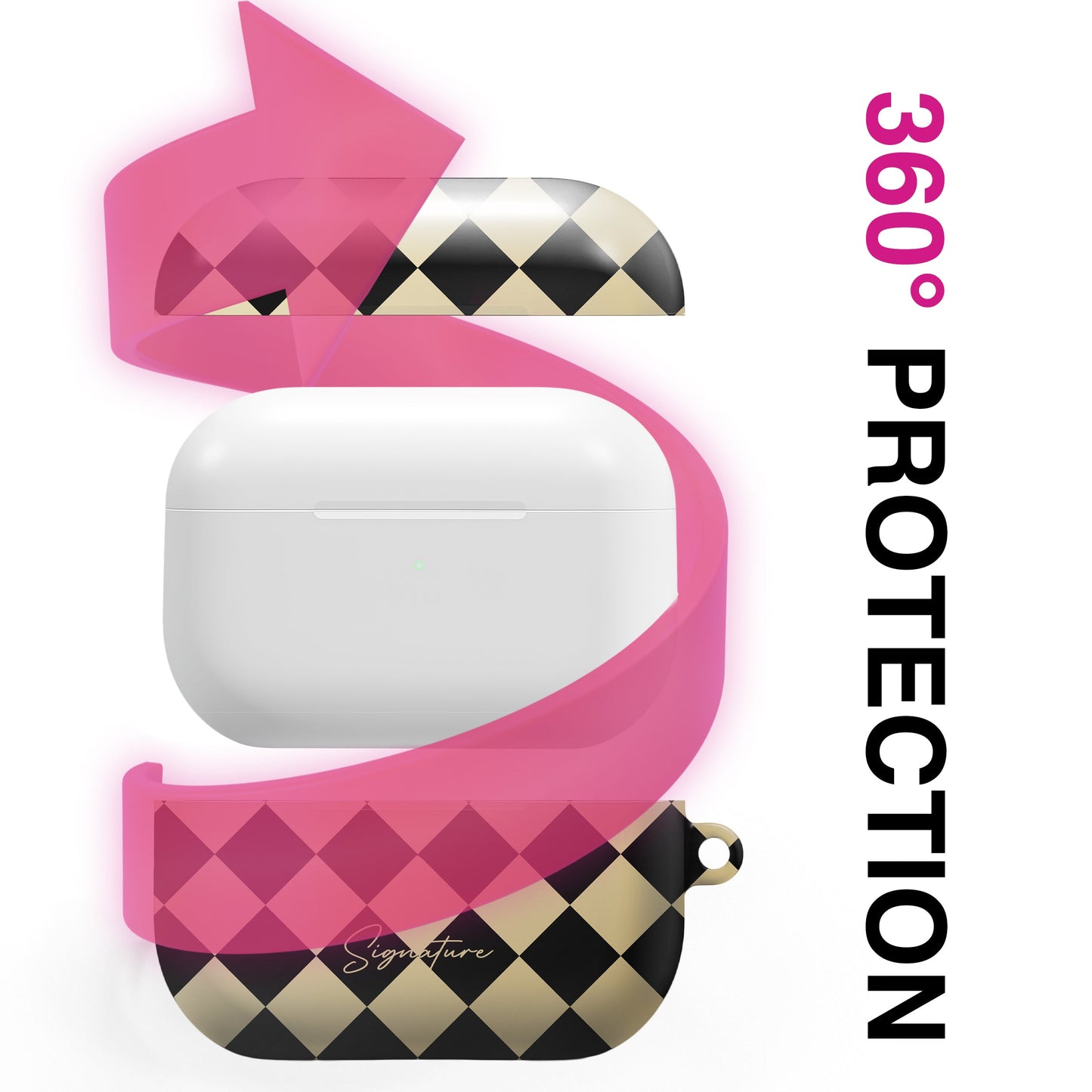 NALIA Soho AirPods Pro 2 Hülle Signature Soho Design - Kapazität Standard, Größe Kompakt, Material Silikon