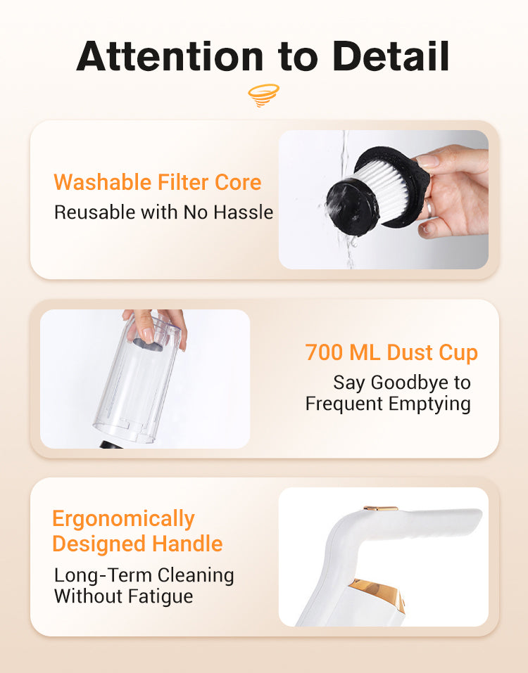 Multipurpose Cordless Vacuum Cleaner ForHousehold&Car High-Power Rechargeable Cleaning Machine Dry Wet Dual-use Portable Sweeper