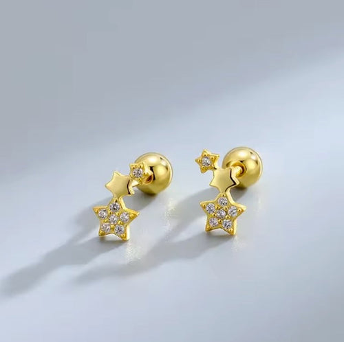 StellaOro Sternchen Ohrstecker Strass - Kapazität 1 Paar, Größe 5 mm