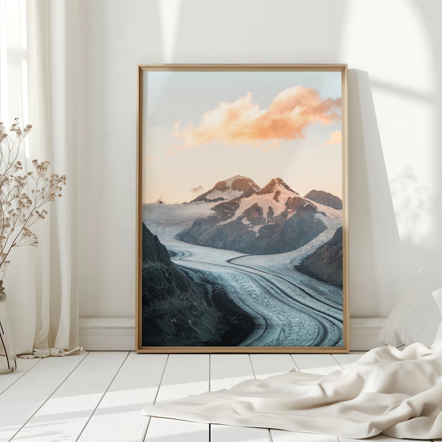 Aletsch Glacier Kunstdruck Premium - 200 g m2, Farbbrillanz, Mehrgrößen