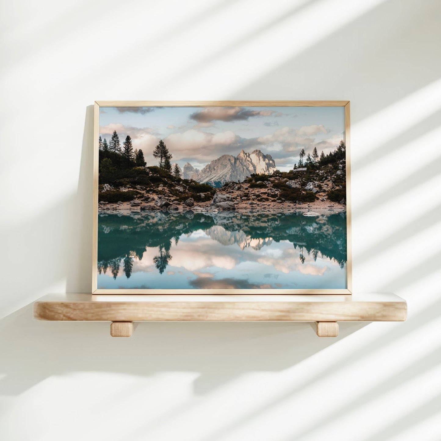 Lago Di Sorapis Dolomites Print - Hauptmerkmal Landschaftsbild 200 g/m² Unframed