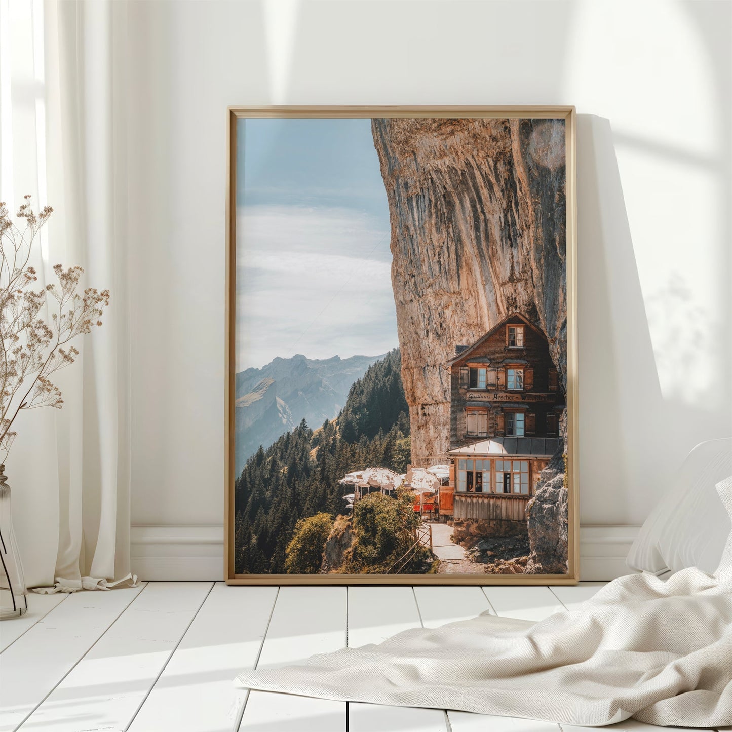 Aescher Guesthouse Appenzell Wandbild - Größen 11x14, 16x20, 18x24