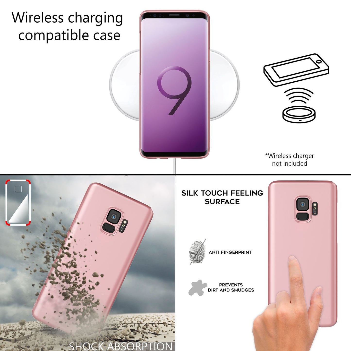 Samsung Galaxy S9 Handy Hülle von NALIA, Dünne Schutzhülle Cover Hard Case Etui