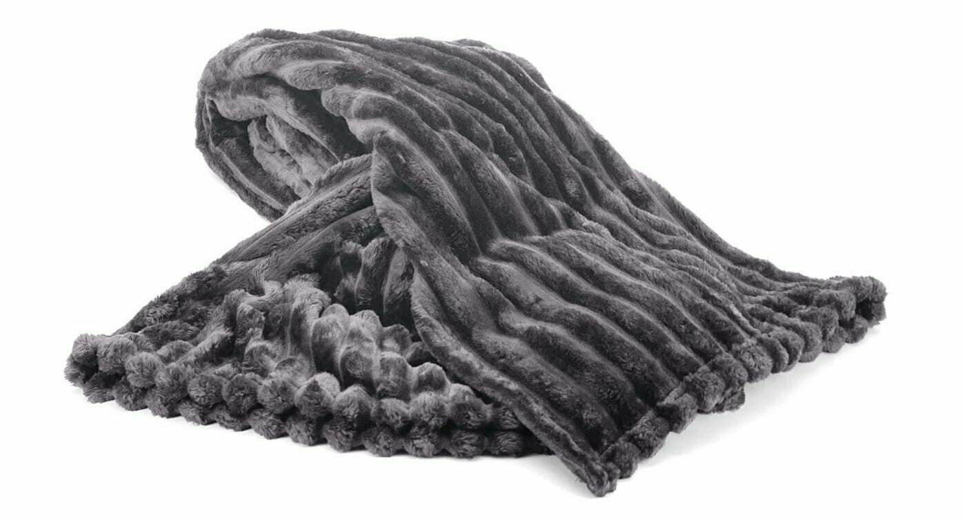 Breitcord Wohndecke - Kuscheldecke Glitzer - Größe 150x200 cm, 1000 g