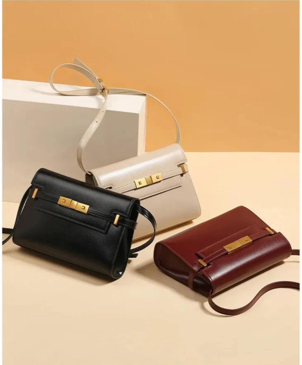 Premium genuine leather bag for women handmade luxury shoulder