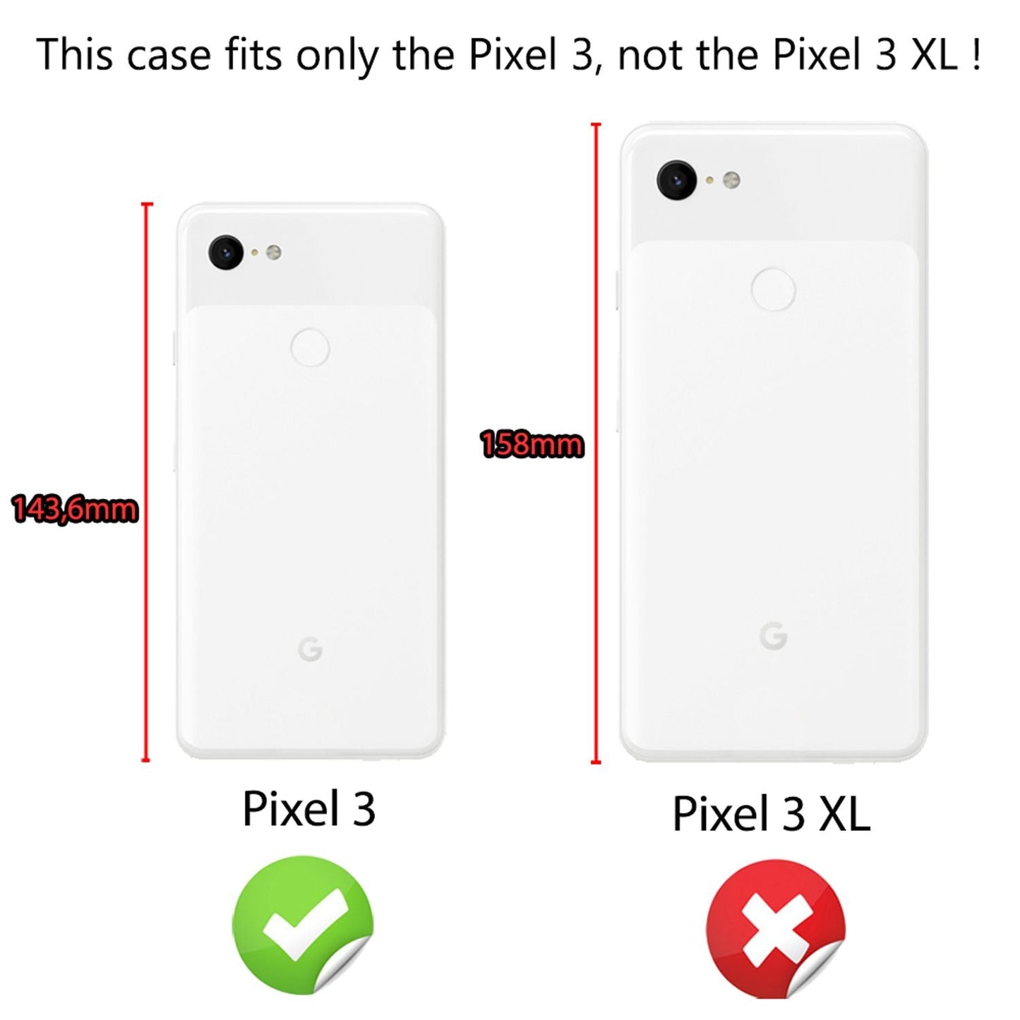 Husă de telefon NALIA pentru Google Pixel 3, husă subțire din silicon TPU, tip bară de protecție